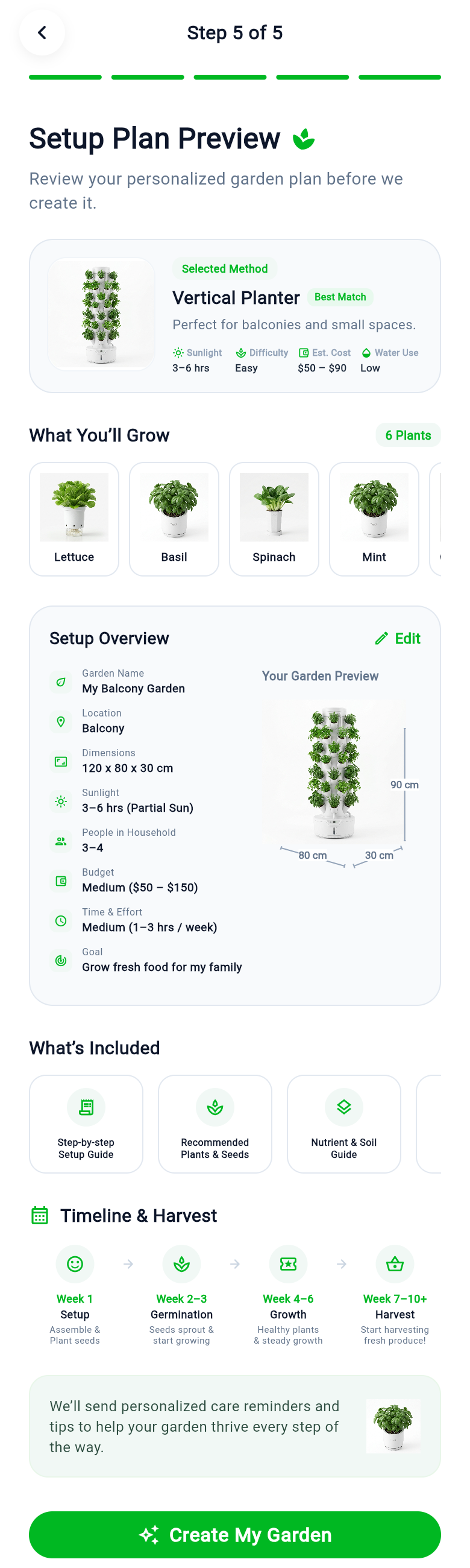 Hortiku garden setup preview